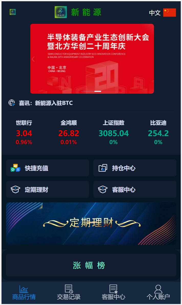 微交易（新能源） 二开配置股票投资理财系统源码 外汇/微盘/时间盘/买涨 买跌