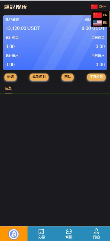 双语言BTC竞猜下注 玩法比较新颖，用USDTBTC实时价格的最后一位数作为不中奖的号码